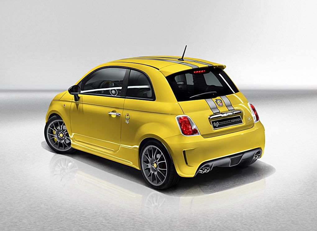 Abarth Fiat 500 Tributo Ferrari у жовтій лівреї