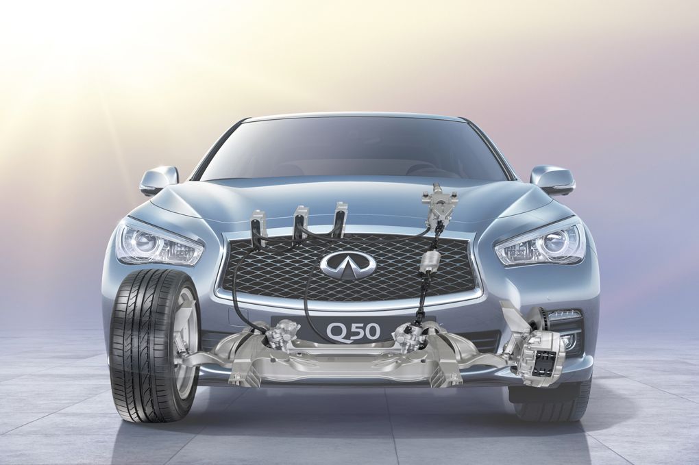 Infiniti Q50 - з прямим адаптивним рульовим керуванням з електропідсилювачем