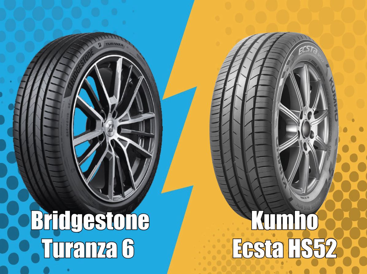 Порівняння літньої гуми Bridgestone Turanza 6 та Kumho Ecsta HS52